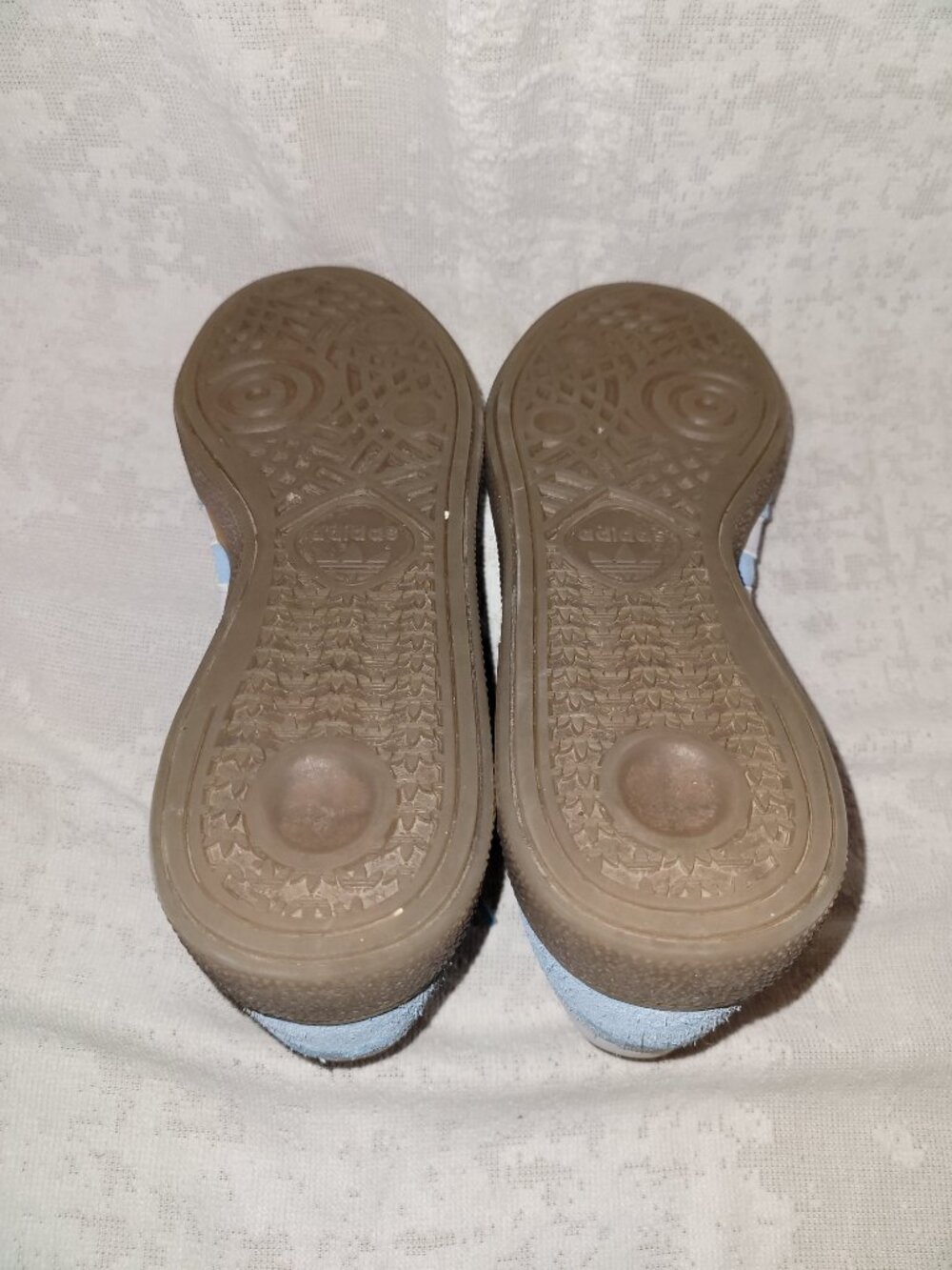 Adidas Handball Spezial Light Blue Cloud White Brown Gum Women's Size 9.5 JQ6822 - Picture 11 of 16